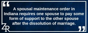 spousal maintenance 