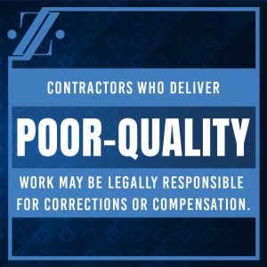 contractors and poor quality