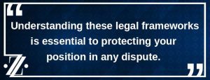 legal framework contractor disputes