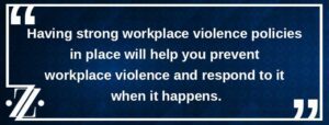 workplace violence policies