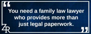 Family Law legal paperwork